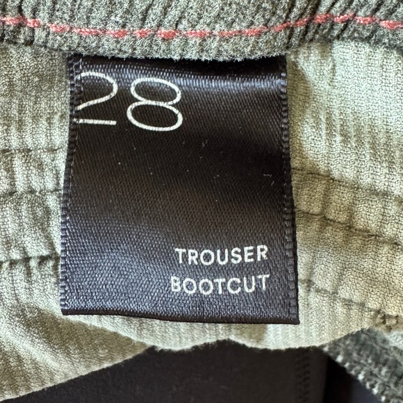 Pilcro Anthropologie Corduroy Trouser Bootcut Pants in Moss Green, Size 28 - Picture 9 of 10